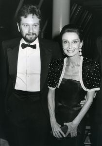Audrey Hepburn and son Sean Ferrer 1987, NY.jpg